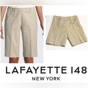 Lafayette 148 New York Size 6 Shorts Cotton Elastane Summer Days Casual Festive